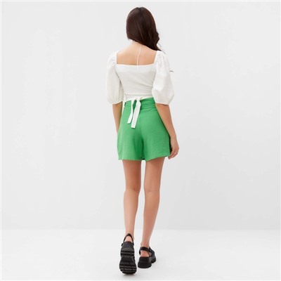 Топ рубашка женский MIST Summer time, белый, размер 48