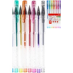 Набор ручек гелевых с блестками GLITTER (НР-4739) НАТАЛИ, 911909