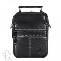 Сумка мужская кожаная кожаный 22665Z black Zinimxs
