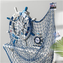 Декоративная сетка настенная «Синяя», 100×200 см