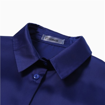 Рубашка женская, цвет синий, размер М (44)