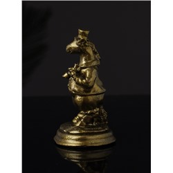 Фигурка гипс «Конь на пьедестале», 9.5 см, латунь