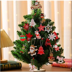 Елочные украшения Деревянные подвески на елку