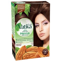 Dabur Vatika Naturals Henna Hair Colours - Brown / Краска для Волос на Основе Натуральной Хны (Коричневый) 60 г