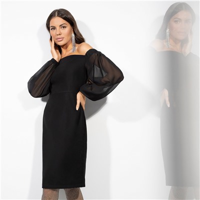 Платье-футляр с открытыми плечами, Слишком роскошно (new)