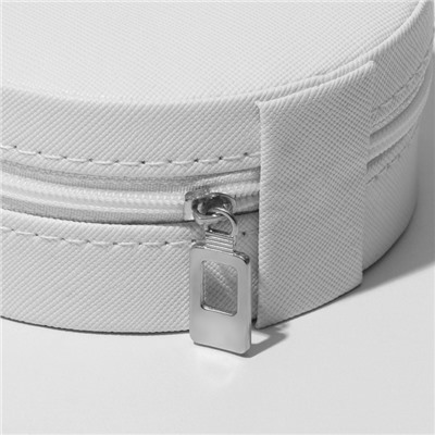 Шкатулка, 9.8×9.8×4.5 см, белая