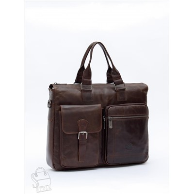 Портфель мужской кожаный 0065Z coffee Zinimsk