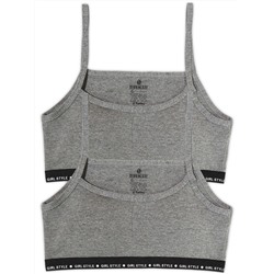 4012-23 Топ для девочки темно-серый (BAYKAR)