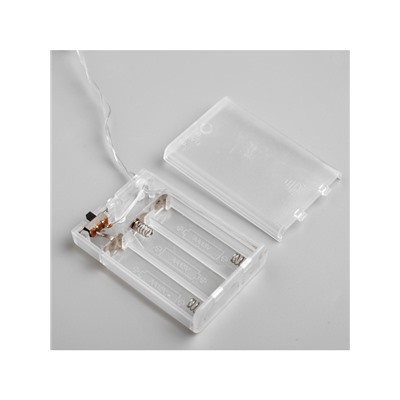 Гирлянда «Нить» 3 м с насадками «Шарики», IP20, прозрачная нить, 20 LED, батарейки AAх3 (нет в комплекте), свечение мульти