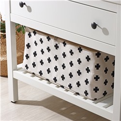 Кофр для хранения вещей «Ажур», 55×42×25 см, бежевый