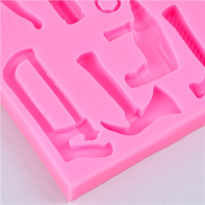 Молд силиконовый «Инструменты» 13.6×13×1.2 см