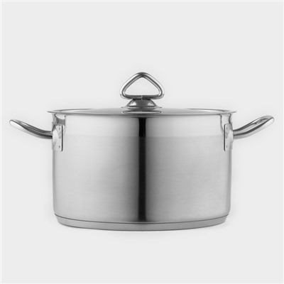 Кастрюля LUXSTAHL, 5 л, d=23.5 см, h=13 см, капсульное дно, индукция, нержавеющая сталь