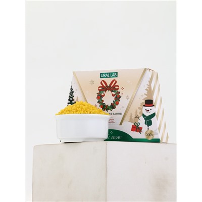 Жемчуг для ванны Magic snow, аромат ягодная карамель, 200 г, URAL LAB