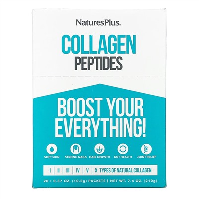 Nature's Plus, Collagen Peptides, 20 Stick Packets, 0.37 oz. (10.5 g) Each