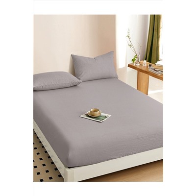 Простыня на резинке, с высотой борта 25 см "boiled cotton" - Вареный (стираный) хлопок» НАТАЛИ, 1048937