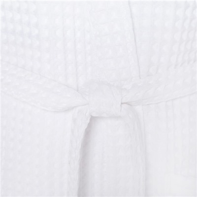 Халат вафельный мужской удлиненный Этель «Boho» размер 50-52, цвет белый, 100% хлопок, 290 г/м²