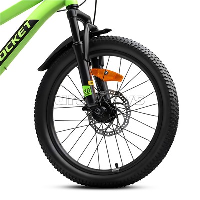 Велосипед 20" Rocket Crux 4.0 , цвет зеленый, размер 11"