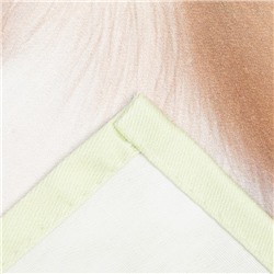 Полотенце «Этель. Зайчик с ромашками», 40×70 см, 100% хлопок, саржа 190 г/м²