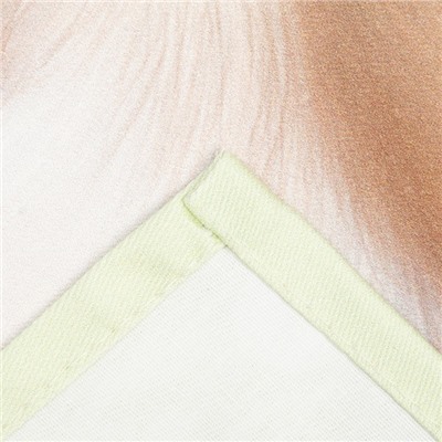 Полотенце «Этель. Зайчик с ромашками», 40×70 см, 100% хлопок, саржа 190 г/м²