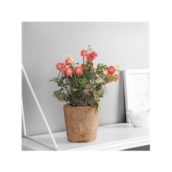 Искусственный цветок в горшке «Синеголовник экстра», 9×21 см, МИКС