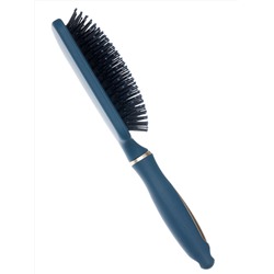 Dewal Beauty Щетка для волос серия «Магия» массажная, квадратная, 13 рядов, серо-синий 28012