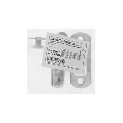 Шпингалет накладной ТУНДРА, угловой, 41×32 мм, цвет хром