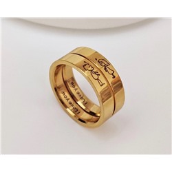 Кольцо с гравировкой Влюбленный мальчик