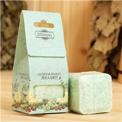 Соляной брикет куб «Эвкалипт» 200 г «Добропаровъ»