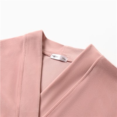 Халат домашний женский KAFTAN Plushy, размер 44-46, розовый