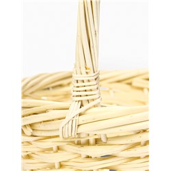 Корзина плетёная для хранения Canna, с ручкой, бежевая, набор 3 шт.