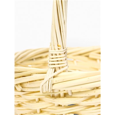 Корзина плетёная для хранения Canna, с ручкой, бежевая, набор 3 шт.