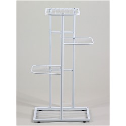 Подставка для цветов Greengo, 4 полки, 43×22×82 см, напольная, металл, белая