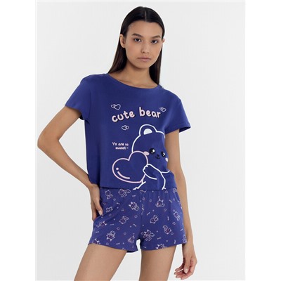 КОМПЛЕКТ ЖЕНСКИЙ (ДЖЕМПЕР, ШОРТЫ) 592290