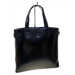 Женская сумка из искусственной кожи, цвет черный