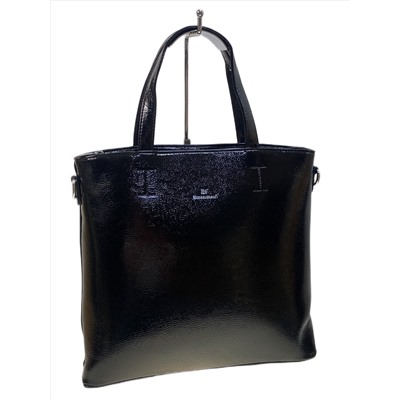 Женская сумка из искусственной кожи, цвет черный