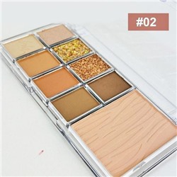 Палетка для скульптурирования лица 12х6х1,5  см