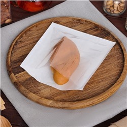 Пакет для выпечки с окном, белый, 18×19 см