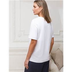 Футболка с принтом свободная из премиального 100% хлопка