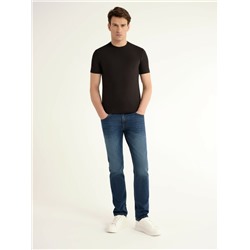 Slim CONTE CNM-04 Джинсы slim из eco-friendly денима с эффектом потёртостей