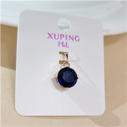 Кулон коллекция "Xuping ML" покрытие позолота, вставка: фианит, цвет: синий, арт.101.201