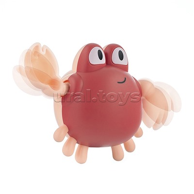 Игрушки для ванной заводные 3 шт (черепаха, краб, пингвин)