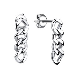 Серьги из серебра без вставки, Л-11927