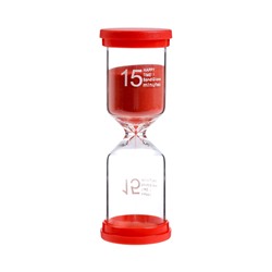 Часы песочные Happy time, на 15 минут, 4×11 см