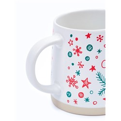Кружка новогодняя керамическая «Счастливого Нового года», 360 мл, ручная работа