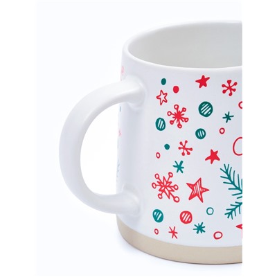Кружка новогодняя керамическая «Счастливого Нового года», 360 мл, ручная работа
