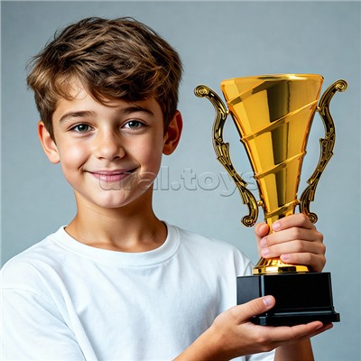 Кубок спортивный пластик (25 см)