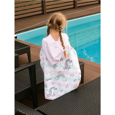 Полотенце - пончо детское LoveLife «Единороги», 60×120 см