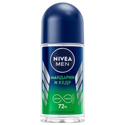 Дезодорант Шариковый NIVEA MEN Антиперспирант Мандарин и Кедр 50 мл (95787)