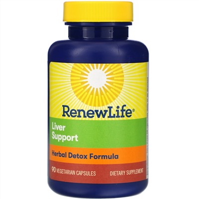 Renew Life, Extra Care, поддержка печени, растительный препарат для детоксикации, 90 растительных капсул