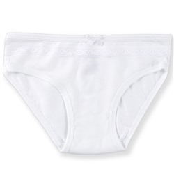 5546-01 Трусы для девочек белые (BAYKAR)